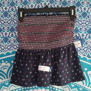 BRAND NEW NEVER WORN Embroidered Smocked Tube Top